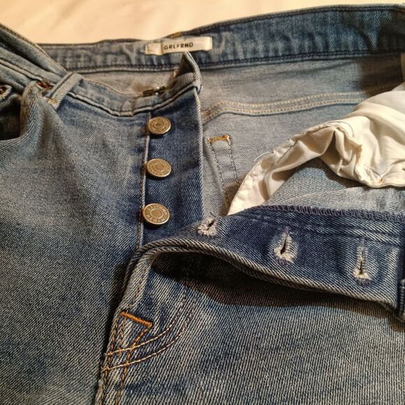 GRLFRND Karolina Button Fly Distressed Skinny Jeans sz 28 - Picture 7 of 8